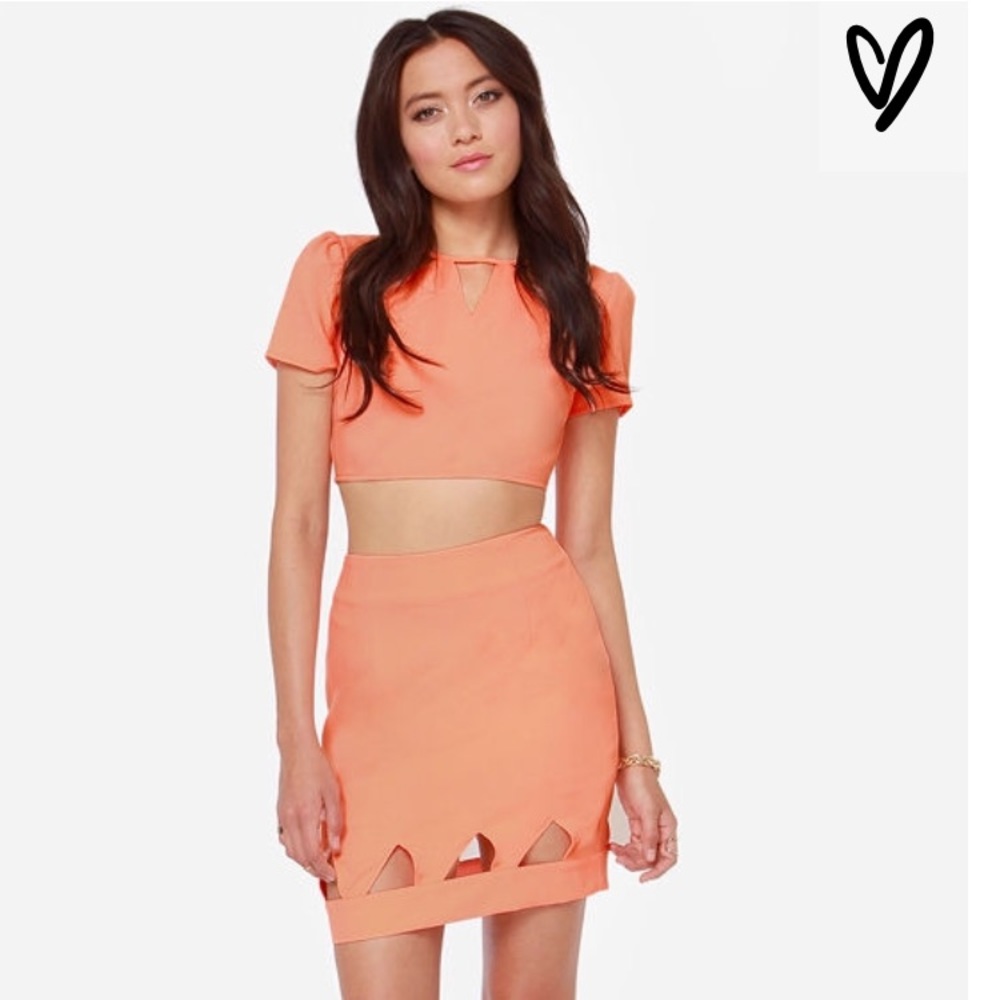 Lulus get it to the point cut out matching set